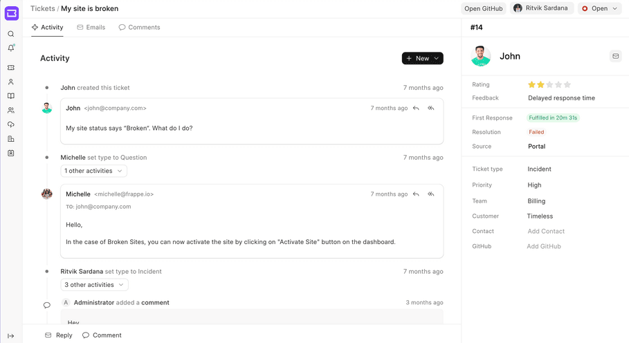 Vue Helpdesk Source Code for Customer Support Systems
