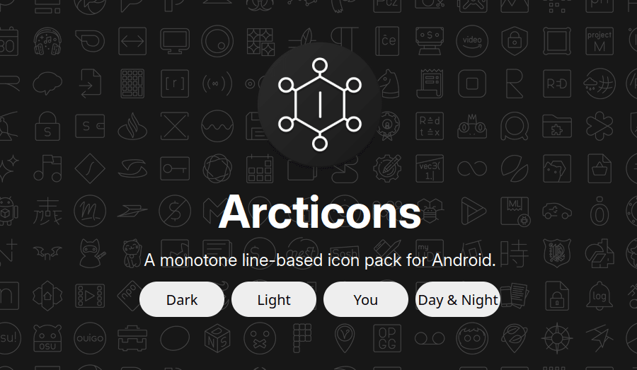 Arcticons: Open Source Icon Pack for Android Developers