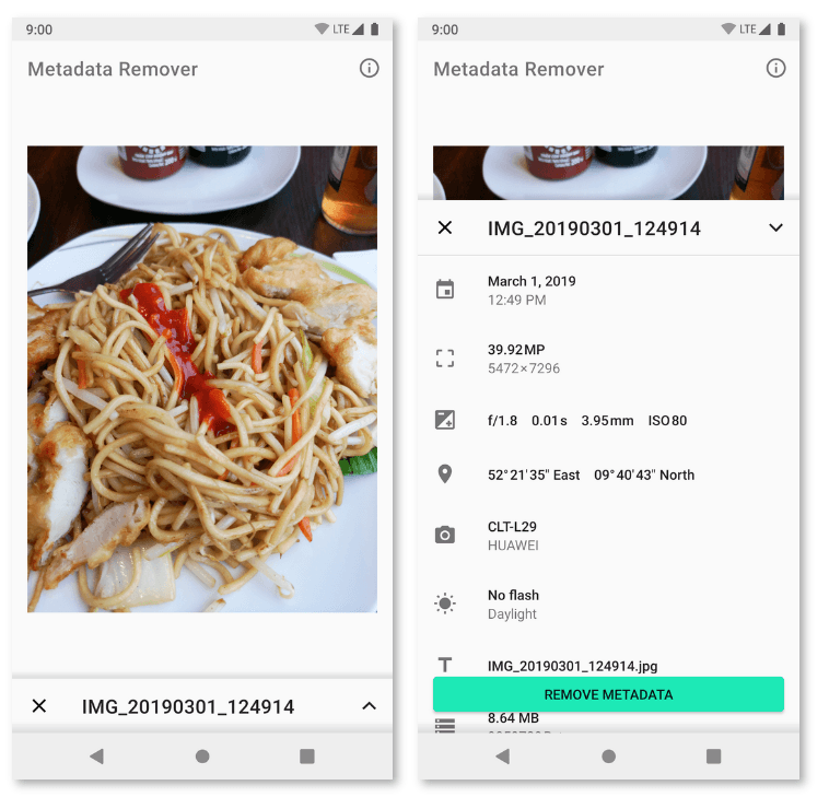 Open-Source Metadata Remover for Android