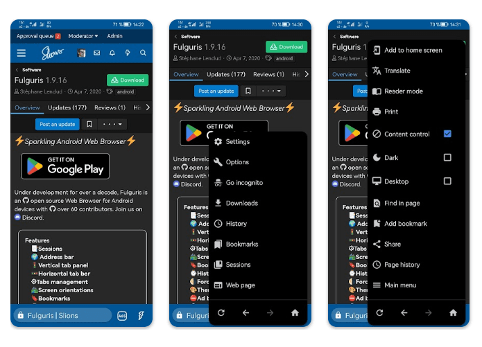 Fulguris: Open-Source Android Browser with Advanced Features
