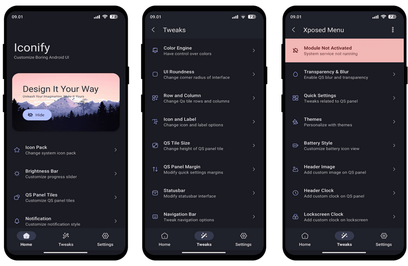 Customize Android 12+ UI with Iconify App