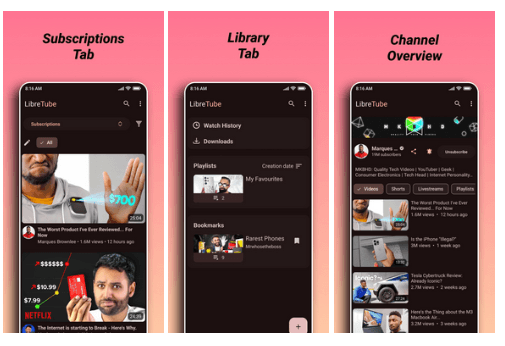 LibreTube: Open-Source YouTube Frontend for Android