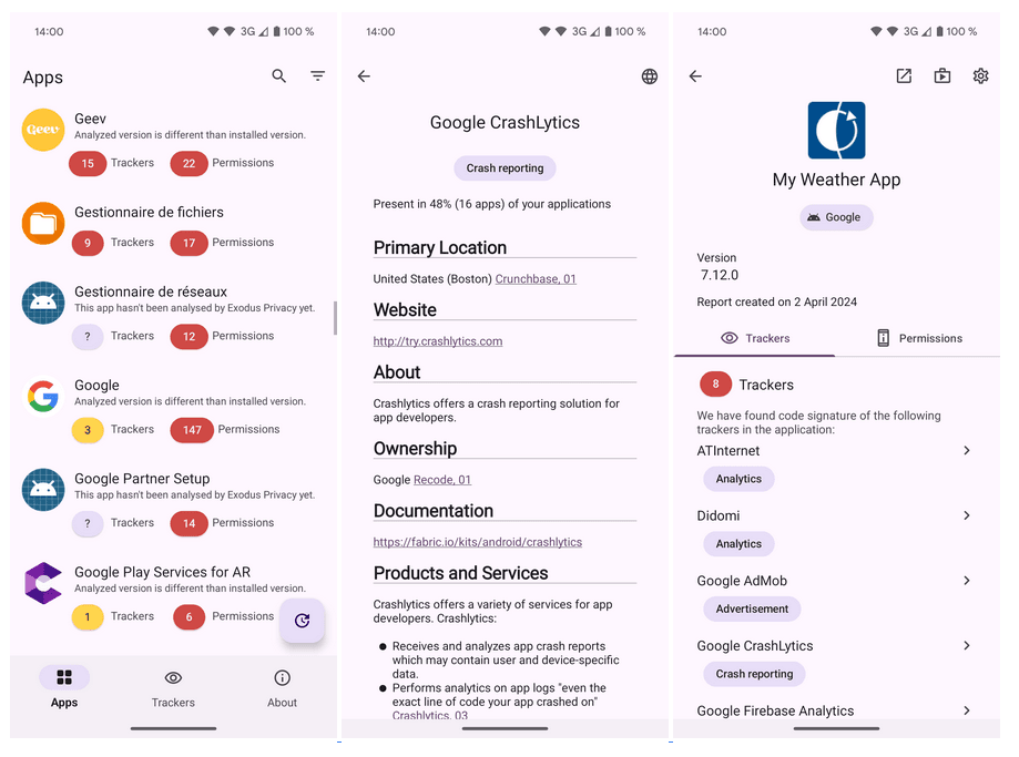 Exodus Privacy App – Analyze Android App Trackers