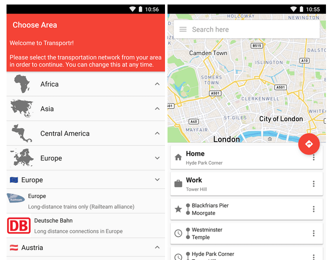 Open Source Public Transport App for Android