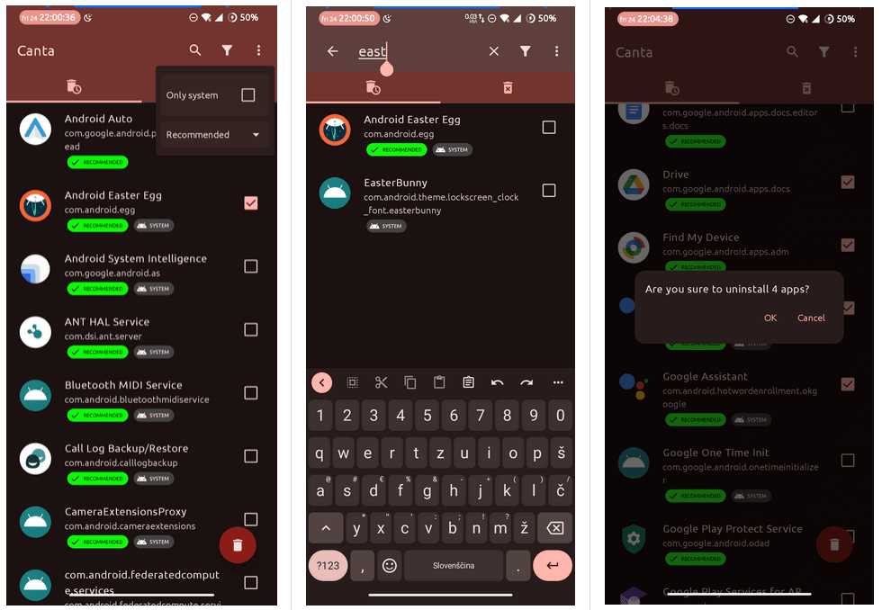 Canta: Uninstall Android Apps Without Root Access