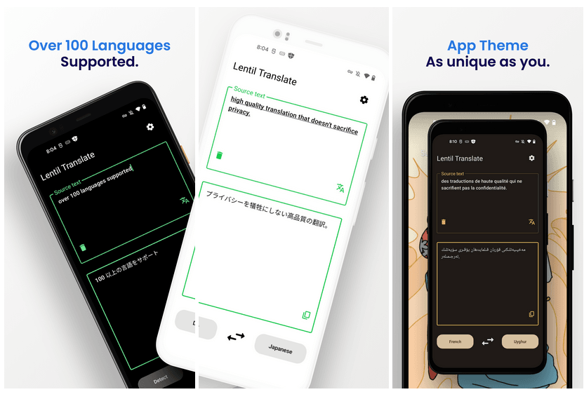 Lentil Translate: Open-Source Android Translation App