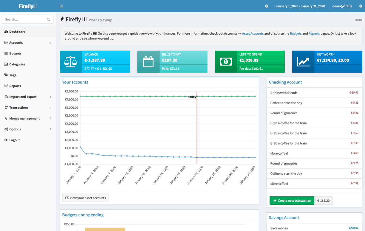 Firefly III: Open-Source Personal Finance Manager