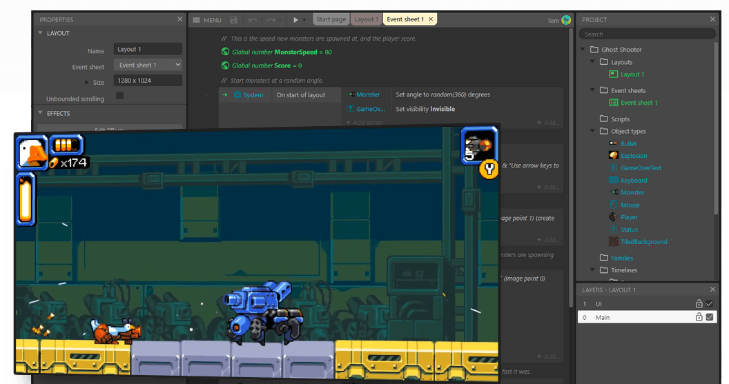 Construct 3: Build Games Without Source Code