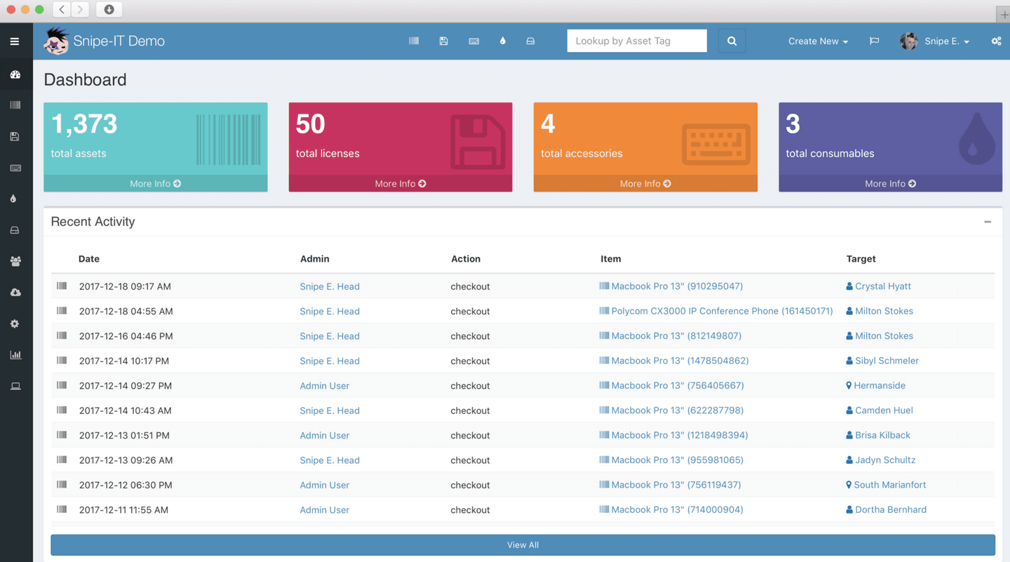 Snipe-IT: Open Source IT Asset Management Software
