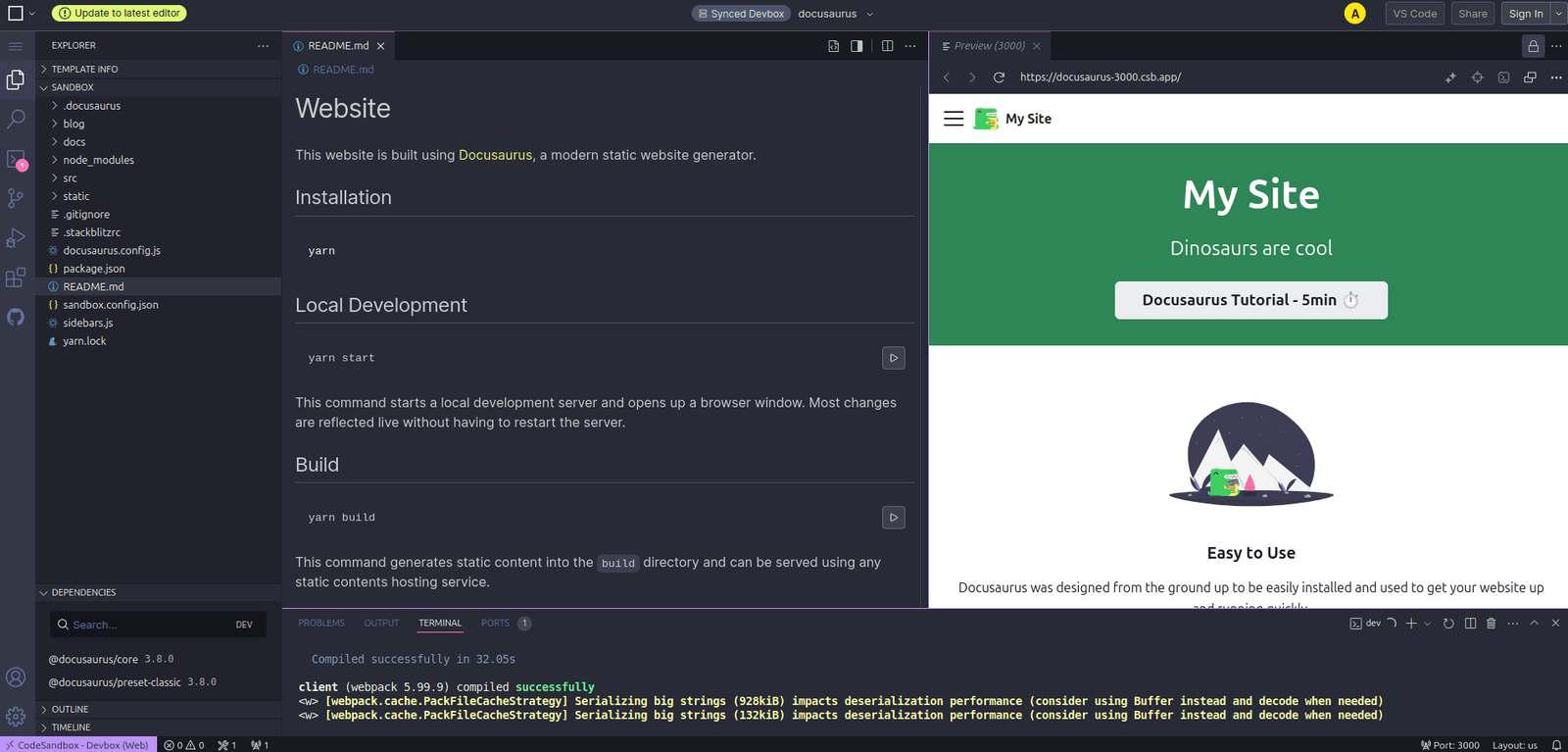 Build Open Source Documentation with Docusaurus