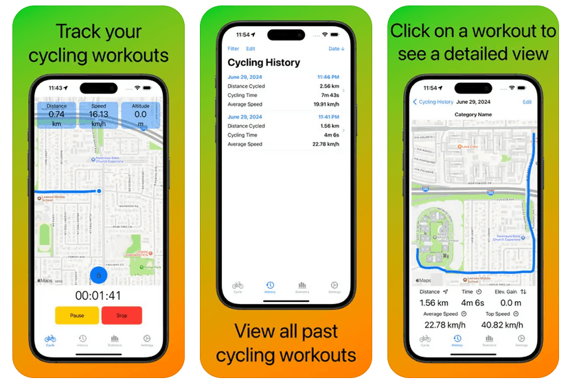 GoCycling: iOS Cycling Tracker App with SwiftUI