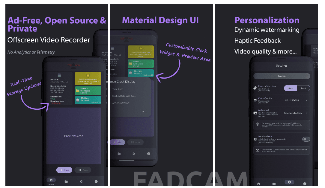 FadCam: Open-Source Background Video Recorder for Android
