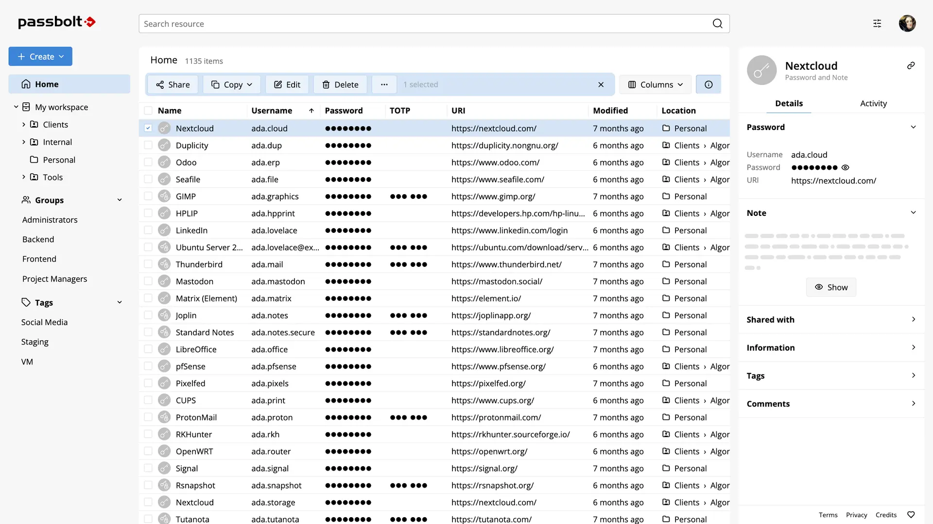 Open Source Password Manager Source Code for Teams