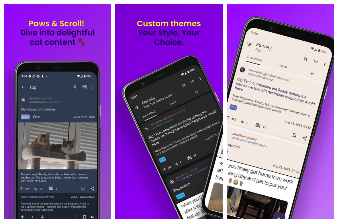 Eternity: Open-Source Lemmy Client for Android