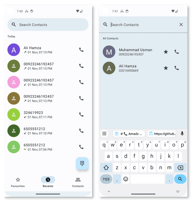 Amadz: Customizable Open-Source Calling App