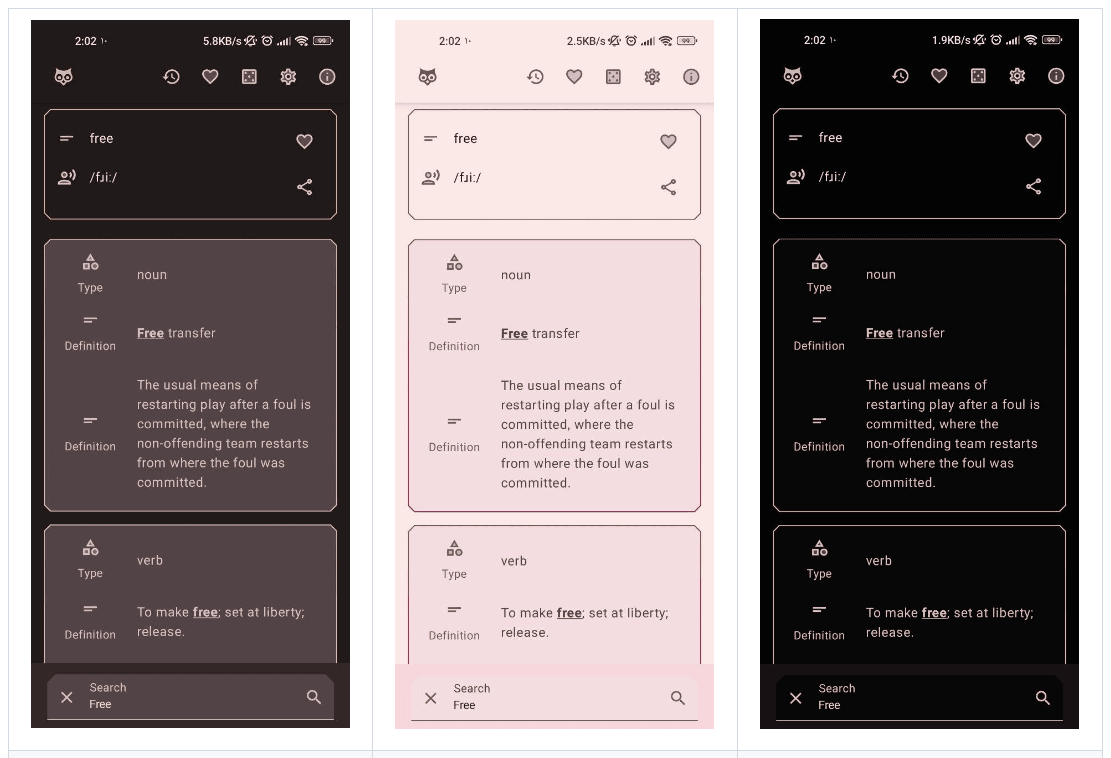 freeDictionaryApp: Open-Source Android Dictionary App