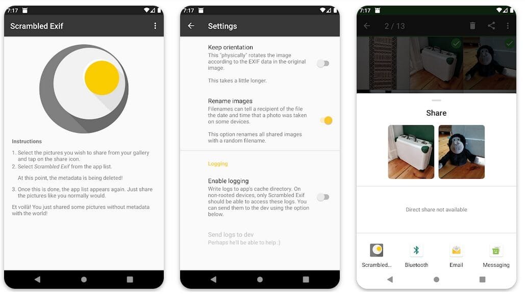 Scrambled Exif – Remove JPEG Metadata Before Sharing