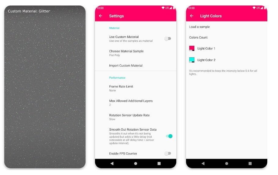 Dynamic Android Live Wallpaper: Reflective Material Code
