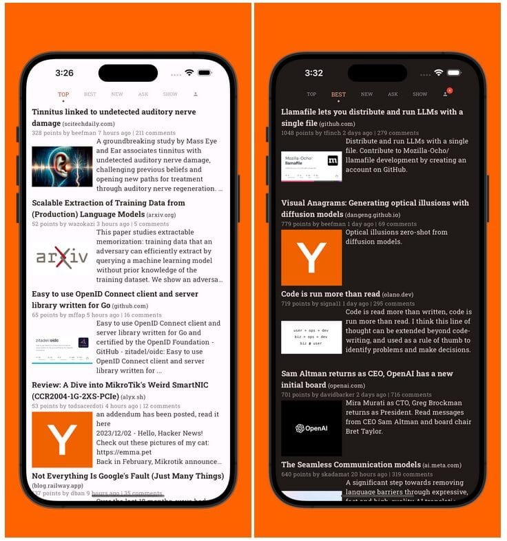 Hacki – Flutter Hacker News Client for iOS & Android