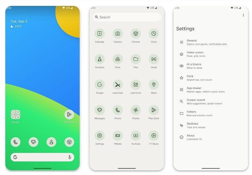 Lawnchair 15: Customizable Open‑Source Android Launcher