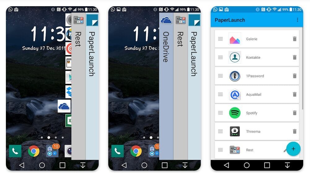 PaperLaunch: Lightweight Edge Launcher for Android